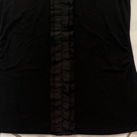 Black Ruffled Tank Top - Picture 4 of 6